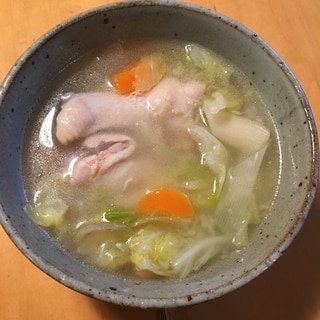 手羽元の塩スープ
